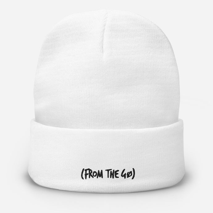 (From The Gø) BEANIE (WHITE)
