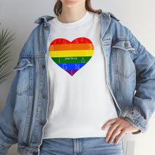 Load image into Gallery viewer, ØRIGINALS PRIDE FULL HEART W/ GREEN FTG TEE