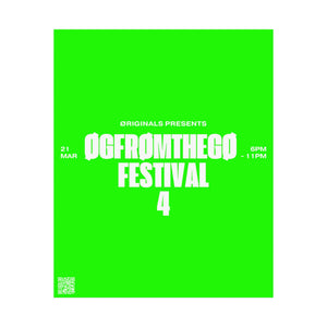 ØGFTGFEST4 QR CØDE PØSTER