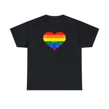 Load image into Gallery viewer, ØRIGINALS PRIDE FULL HEART W/ GREEN FTG TEE