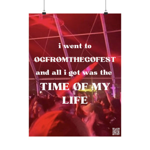 TIME ØF MY LIFE x ØGFTGFEST PØSTER 2