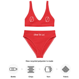 ØRIGINALS HIGH WAISTED BIKINI 3 (RED)