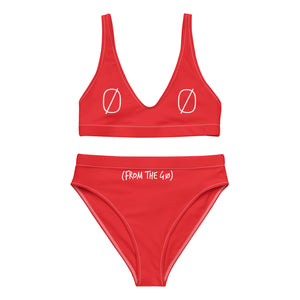 ØRIGINALS HIGH WAISTED BIKINI 3 (RED)