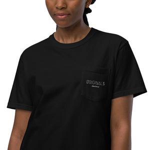 Unisex garment-dyed pocket t-shirt