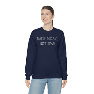 MAKE MUSIC, NØT WAR UNISEX CREWNECK