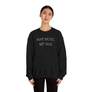 MAKE MUSIC, NØT WAR UNISEX CREWNECK