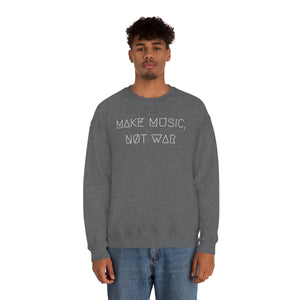 MAKE MUSIC, NØT WAR UNISEX CREWNECK