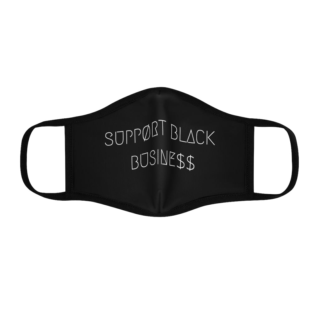 SUPPØRT BLACK BUSINESS FACE MASK