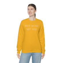 Load image into Gallery viewer, MAKE MUSIC, NØT WAR UNISEX CREWNECK