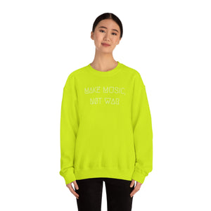 MAKE MUSIC, NØT WAR UNISEX CREWNECK