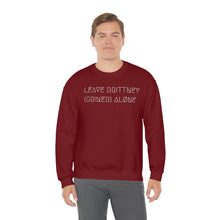 Load image into Gallery viewer, LEAVE BRITTNEY ALØNE UNISEX CREWNECK