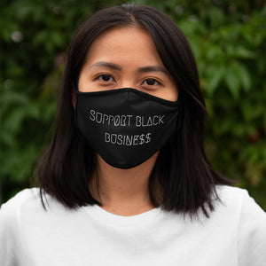 SUPPØRT BLACK BUSINESS FACE MASK