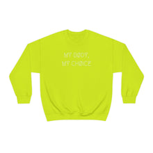 Load image into Gallery viewer, MY BØDY, MY CHØICE UNISEX CREWNECK