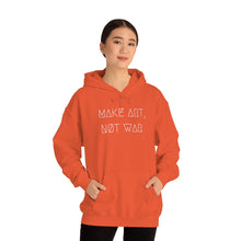 Load image into Gallery viewer, MAKE ART, NØT WAR UNISEX HOODIE