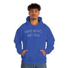 Load image into Gallery viewer, MAKE MUSIC, NØT WAR UNISEX HOODIE