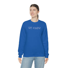 Load image into Gallery viewer, WE KNØW. UNISEX CREWNECK