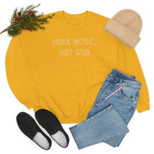 Load image into Gallery viewer, MAKE MUSIC, NØT WAR UNISEX CREWNECK