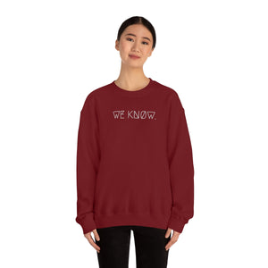 WE KNØW. UNISEX CREWNECK