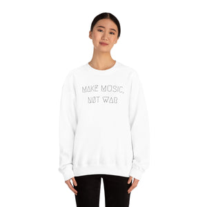 MAKE MUSIC, NØT WAR UNISEX CREWNECK