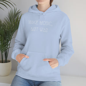 MAKE MUSIC, NØT WAR UNISEX HOODIE