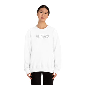 WE KNØW. UNISEX CREWNECK