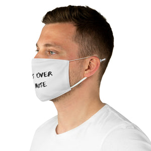 OVER YOUR NØSE ADJUSTABLE MASK IN WHITE