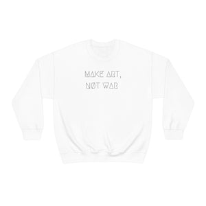 MAKE ART, NØT WAR UNISEX CREWNECK