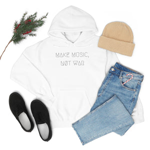 MAKE MUSIC, NØT WAR UNISEX HOODIE