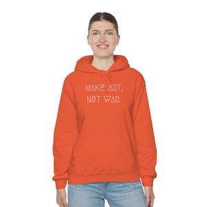 MAKE ART, NØT WAR UNISEX HOODIE