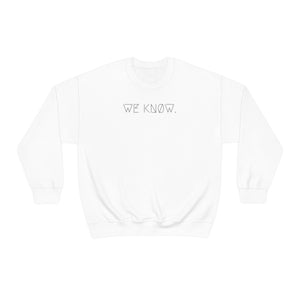 WE KNØW. UNISEX CREWNECK