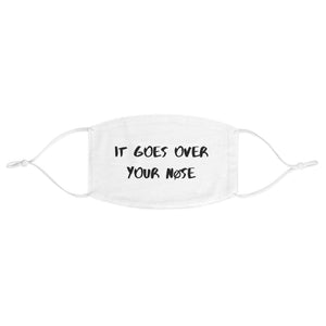 OVER YOUR NØSE ADJUSTABLE MASK IN WHITE