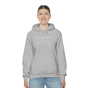 MAKE LØVE, NØT WAR UNISEX HOODIE