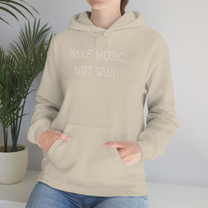 MAKE MUSIC, NØT WAR UNISEX HOODIE