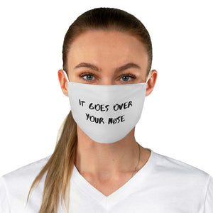 OVER YOUR NØSE ADJUSTABLE MASK IN WHITE