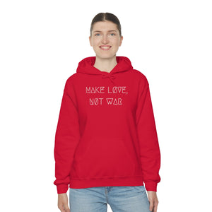 MAKE LØVE, NØT WAR UNISEX HOODIE