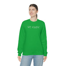 Load image into Gallery viewer, WE KNØW. UNISEX CREWNECK