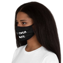 Load image into Gallery viewer, OVER YOUR NØSE POLYESTER MASK IN BLACK