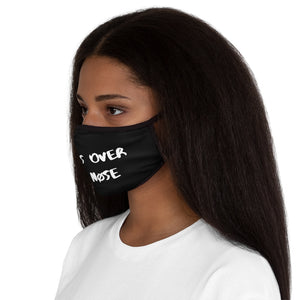 OVER YOUR NØSE POLYESTER MASK IN BLACK