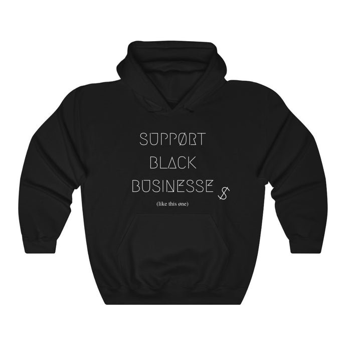 SUPPØRT BLACK BUSINESSES UNISEX HOODIE