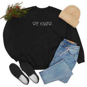 WE KNØW. UNISEX CREWNECK