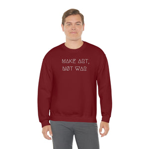 MAKE ART, NØT WAR UNISEX CREWNECK