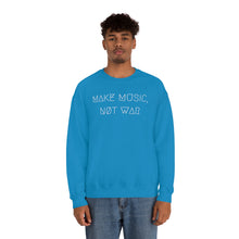 Load image into Gallery viewer, MAKE MUSIC, NØT WAR UNISEX CREWNECK