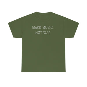 MAKE MUSIC, NØT WAR UNISEX TEE