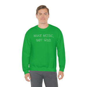 MAKE MUSIC, NØT WAR UNISEX CREWNECK