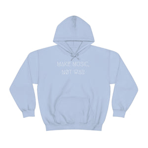 MAKE MUSIC, NØT WAR UNISEX HOODIE