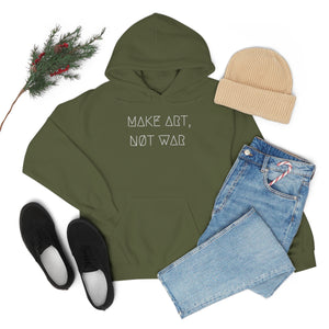 MAKE ART, NØT WAR UNISEX HOODIE