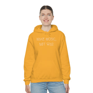 MAKE MUSIC, NØT WAR UNISEX HOODIE