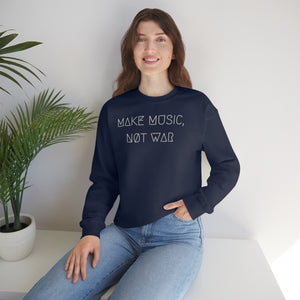 MAKE MUSIC, NØT WAR UNISEX CREWNECK