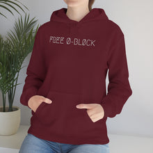 Load image into Gallery viewer, FREE Ø-BLØCK UNISEX HOODIE