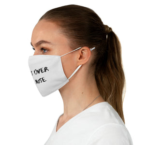 OVER YOUR NØSE ADJUSTABLE MASK IN WHITE